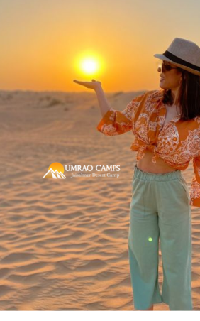 Evening Sun Set in Thar Desert of India