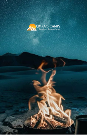 Bonfire in Thar Desert of Jaisalmer